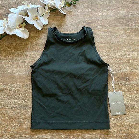 Everlane Tops - Everlane The Perform Tank Dark Green Size XS